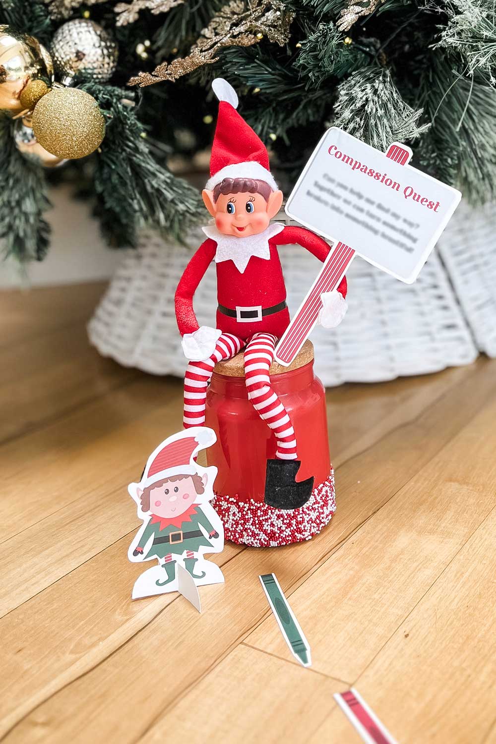 Christian Elf on the Shelf Ideas Compassion Maze